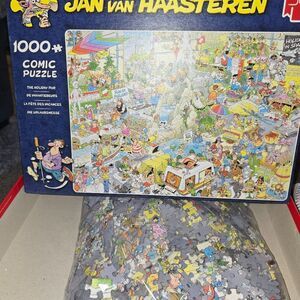 Jan Van Haasteren 1000 piece puzzle "The Holiday Fair" COMPLETE